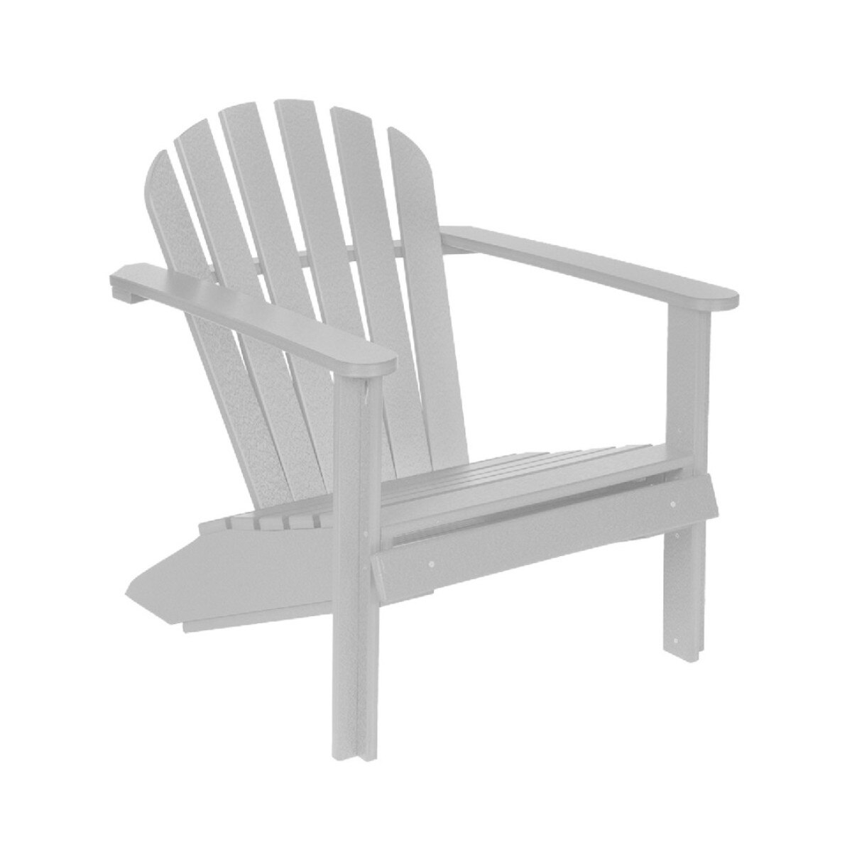 Cozy Adirondack Chair Light Gray